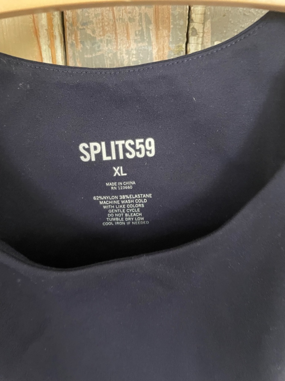 Splits59 Navy High-Neck Racerback Tank - Picture 2 of 5